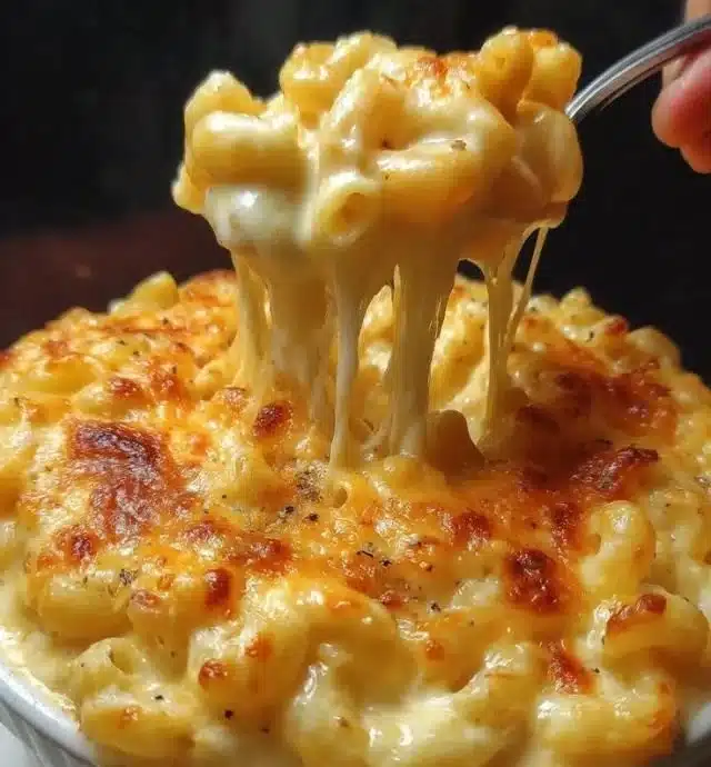 Baked mac and cheese recipe | Comfort food mac and cheese, Mac in cheese, Macaroni and cheese