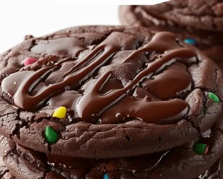 Brownie Cookies | Brownie Cookies from Mix Boxes, Easy Brownie Cookies Using a Mix, Chocolate Cookies Made with Brownie Mix