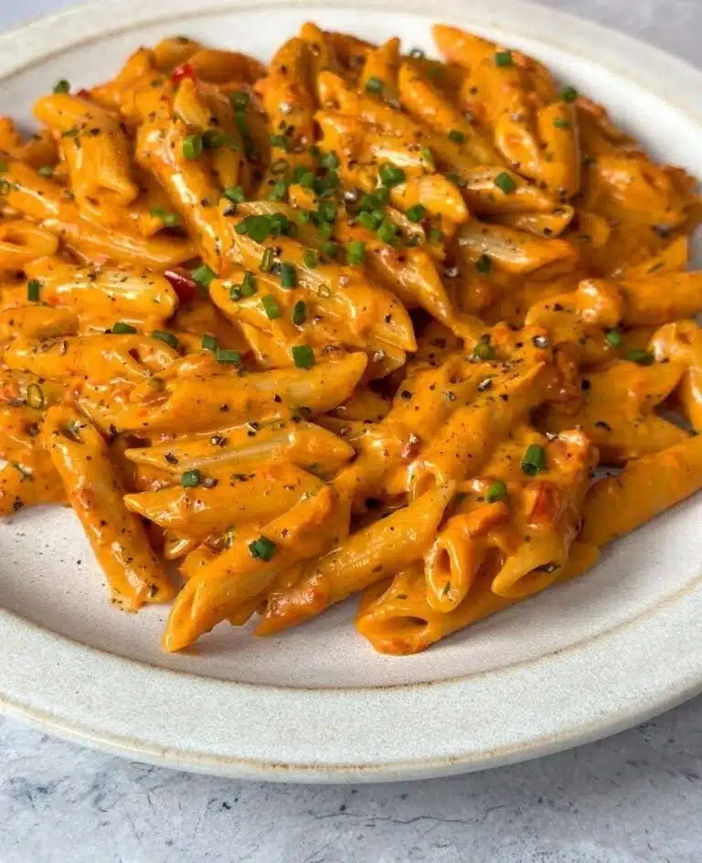 Cheesy pasta with roasted red peppers | Penne recipes with roasted red peppers, Red pepper pasta sauce recipes, Creamy roasted pepper pasta recipe