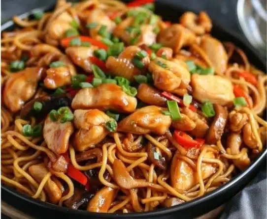 Chicken Chow Mein with the Ultimate Chow Mein Sauce