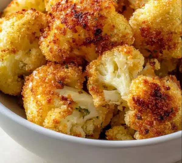 Crispy Parmesan Cauliflower Bites