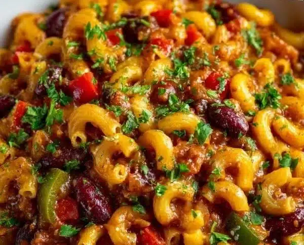 One Pot Vegetarian Chili Mac | Lentil Based Dishes, One Pot Vegetarian Chili Mac, Dishes with Lentils
